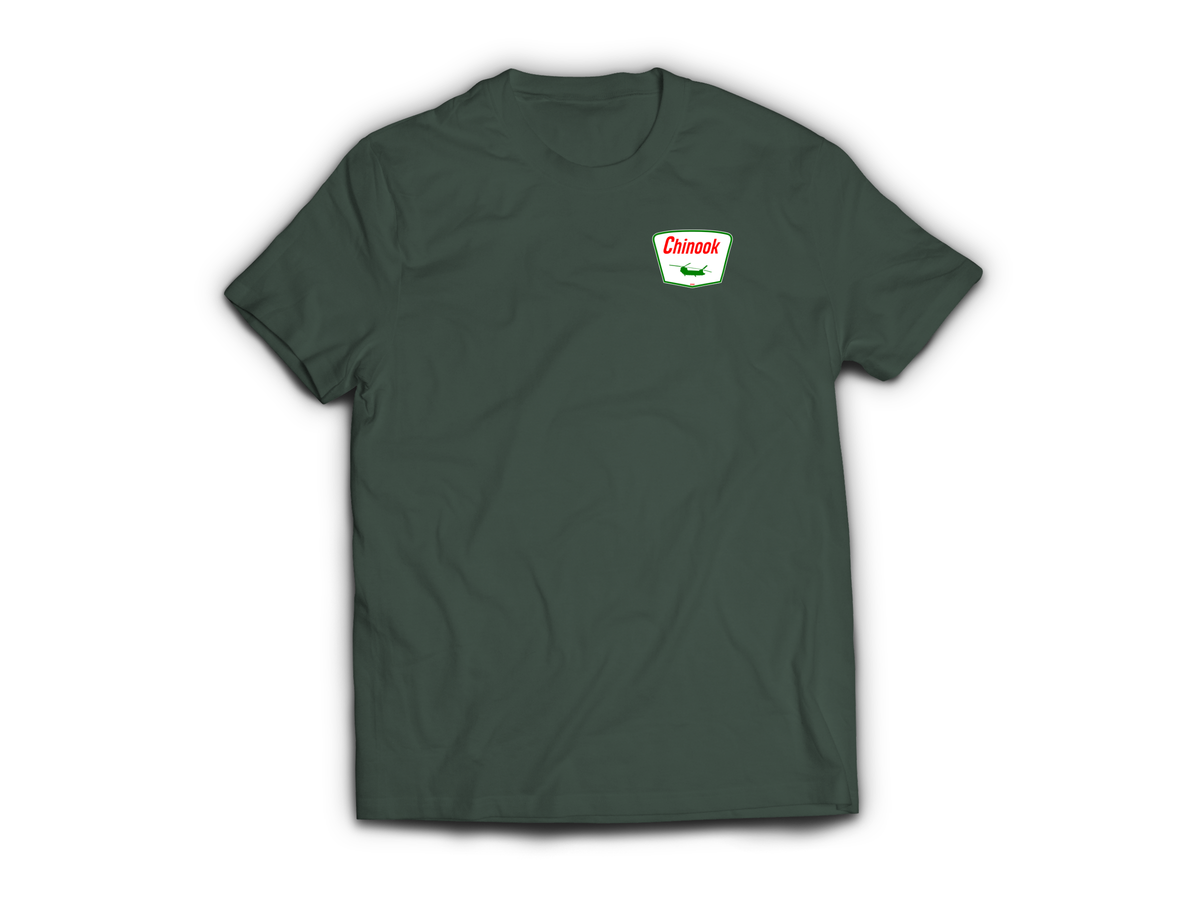 Chinook Service T-Shirt — Forrest Green, front
