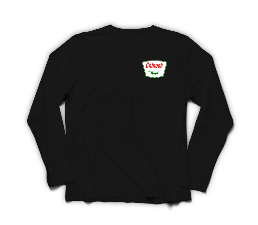 Chinook Service Long Sleeve — Black, front