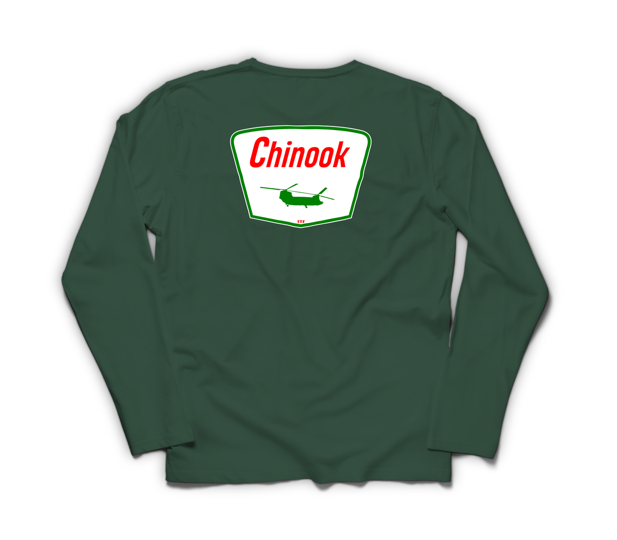 Chinook Service Long Sleeve — Forrest Green, back