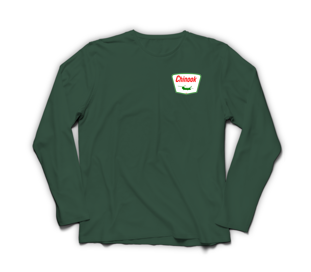 Chinook Service Long Sleeve — Forrest Green, front