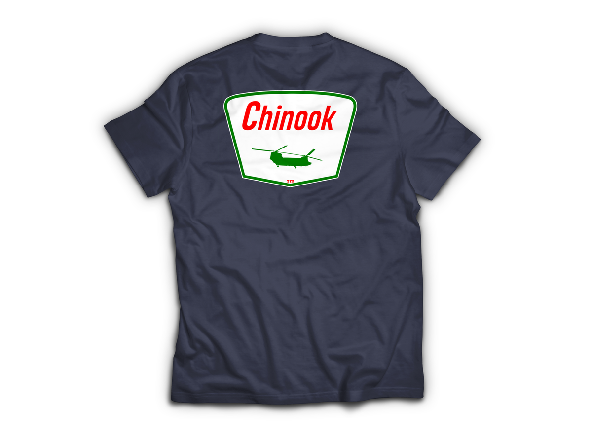 Chinook Service T-Shirt — Navy, back