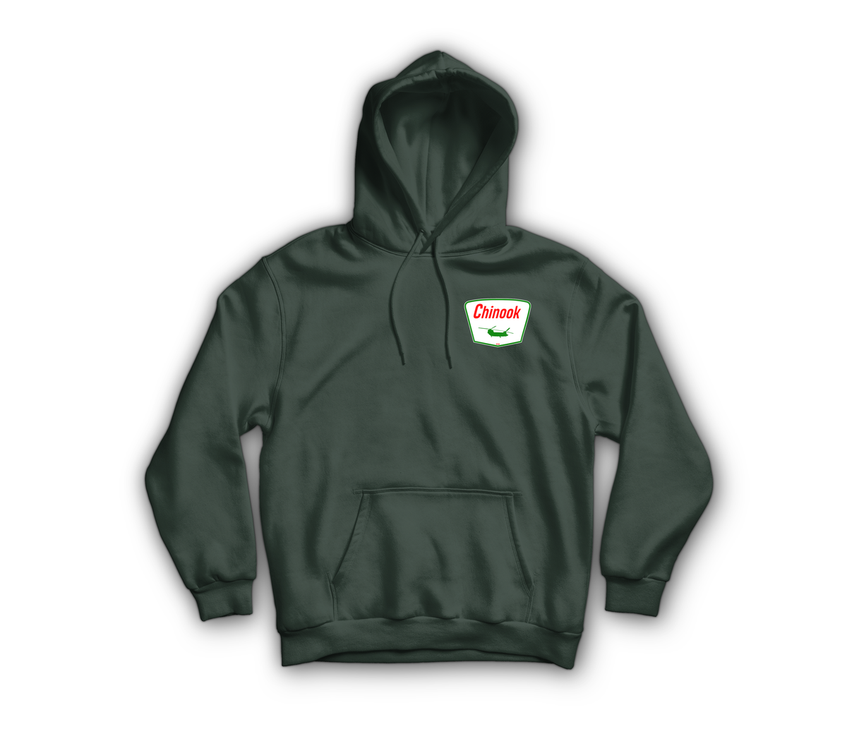 Chinook Service Hoodie — Forrest Green, front