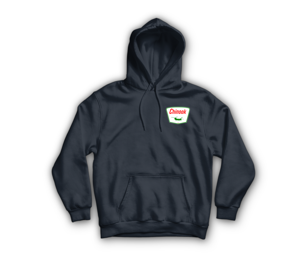 Chinook Service Hoodie — Navy, front