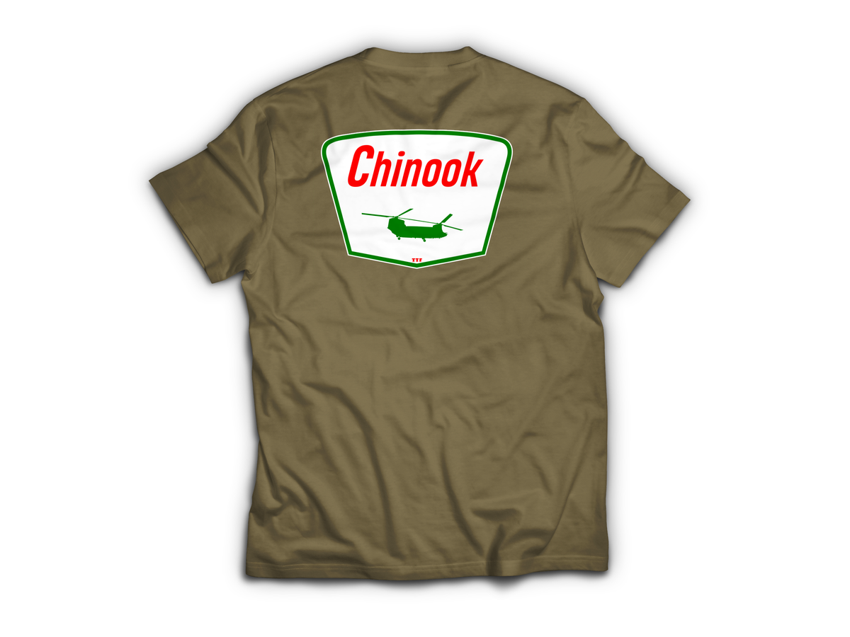 Chinook Service T-Shirt — Tan499, back