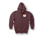 Chinook Service Zip Hoodie — Maroon, front