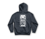 Death Tarot Card Hoodie — Navy, back