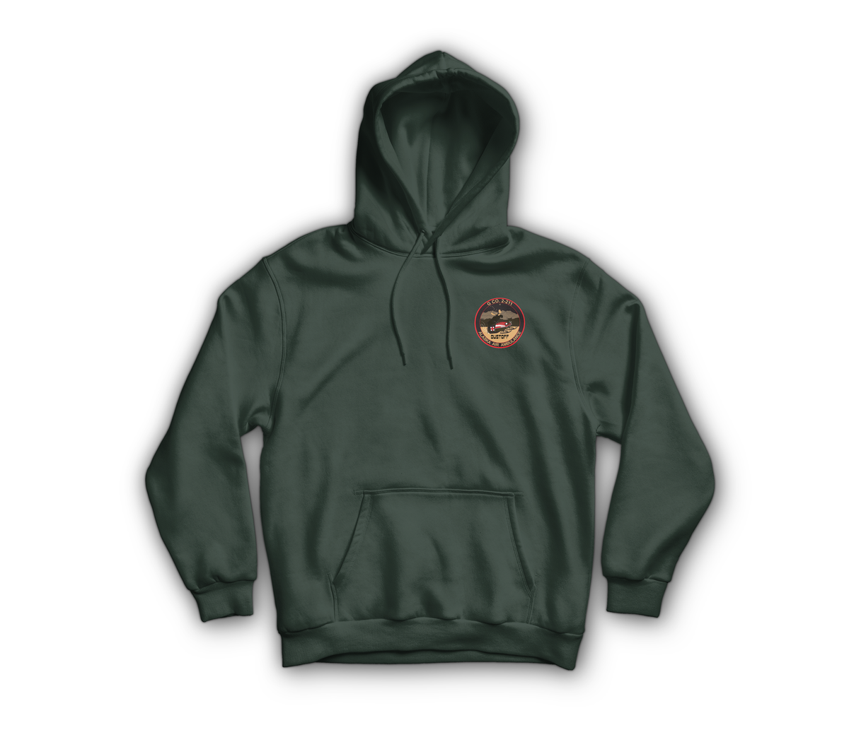 Dustoff AK Hoodie — Forrest Green, front
