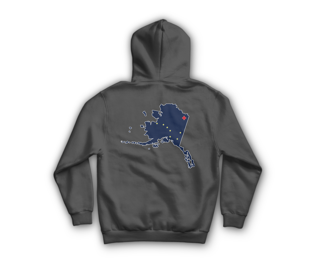Dustoff AK V2 Hoodie — Charcoal, back