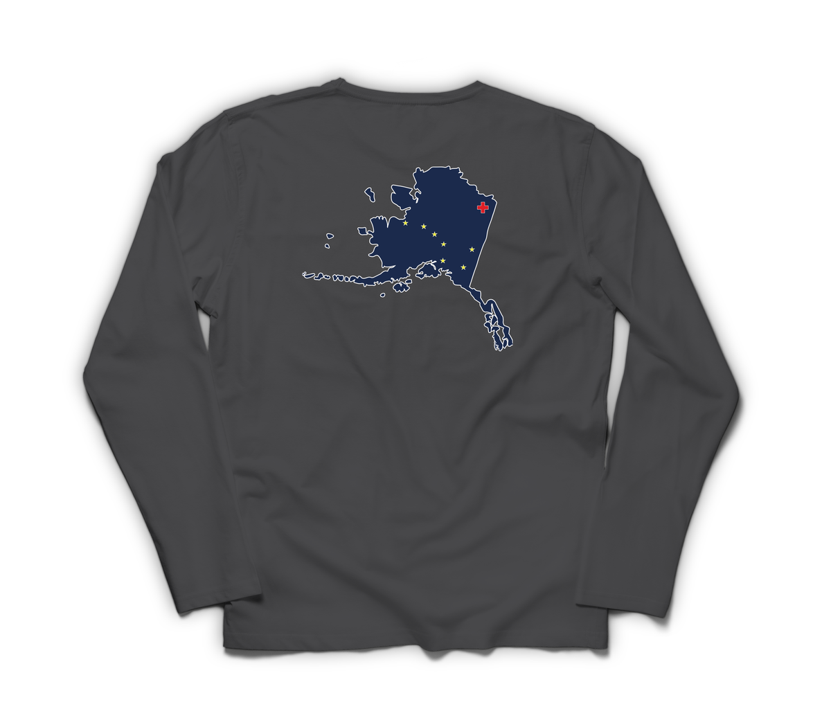 Dustoff AK V2 Long Sleeve — Dark Heather, back