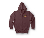 Dustoff AK V2 Zip Hoodie — Maroon, front