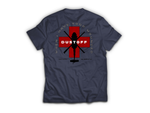 DUSTOFF T-Shirt V1 — Navy, back