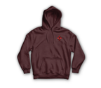 Dustoff Hoodie — Maroon, front