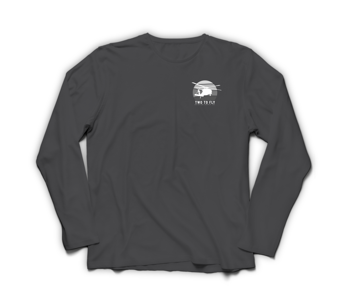 DUSTOFF V2 Long Sleeve — Dark Heather, front