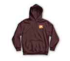 DUSTOFF V2 Hoodie — Maroon, front