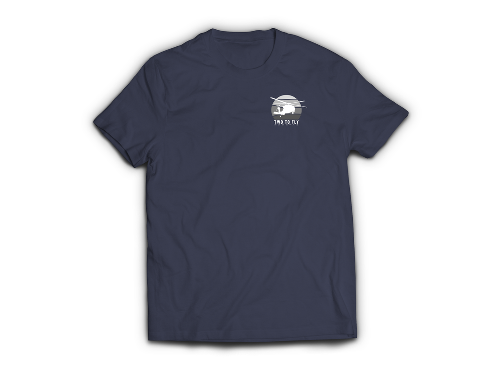 DUSTOFF V2 T-Shirt — Navy, front