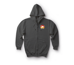 DUSTOFF V2 Zip Hoodie — Dark Heather, front