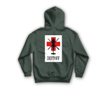 DUSTOFF V2 Zip Hoodie — Forrest Green, back