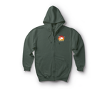 DUSTOFF V2 Zip Hoodie — Forrest Green, front