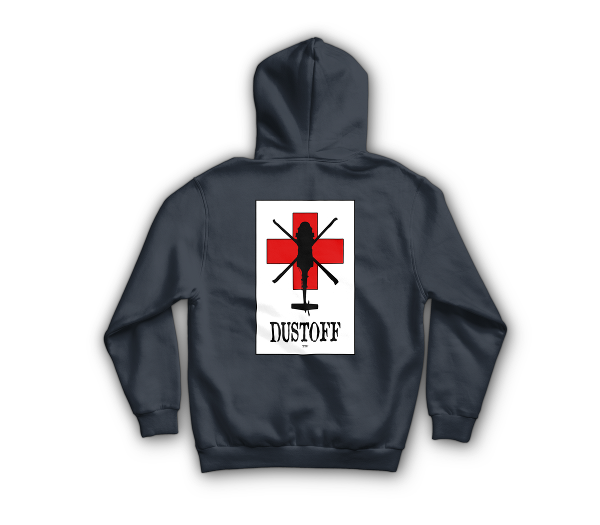 DUSTOFF V2 Zip Hoodie — Navy, back