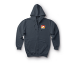 DUSTOFF V2 Zip Hoodie — Navy, front