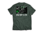 Fly Till I Die T-Shirt — Forrest Green, back
