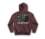 Fly Till I Die Hoodie — Maroon, back