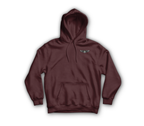Fly Till I Die Hoodie — Maroon, front