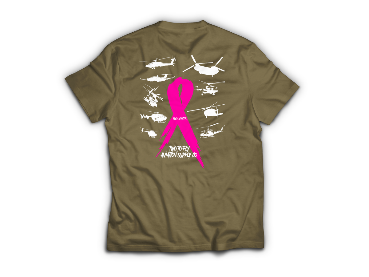 Fuck Cancer Charity T-Shirt — Tan499, back
