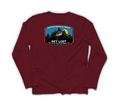 Get Lost V2 Long Sleeve — Maroon, back
