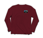 Get Lost V2 Long Sleeve — Maroon, front