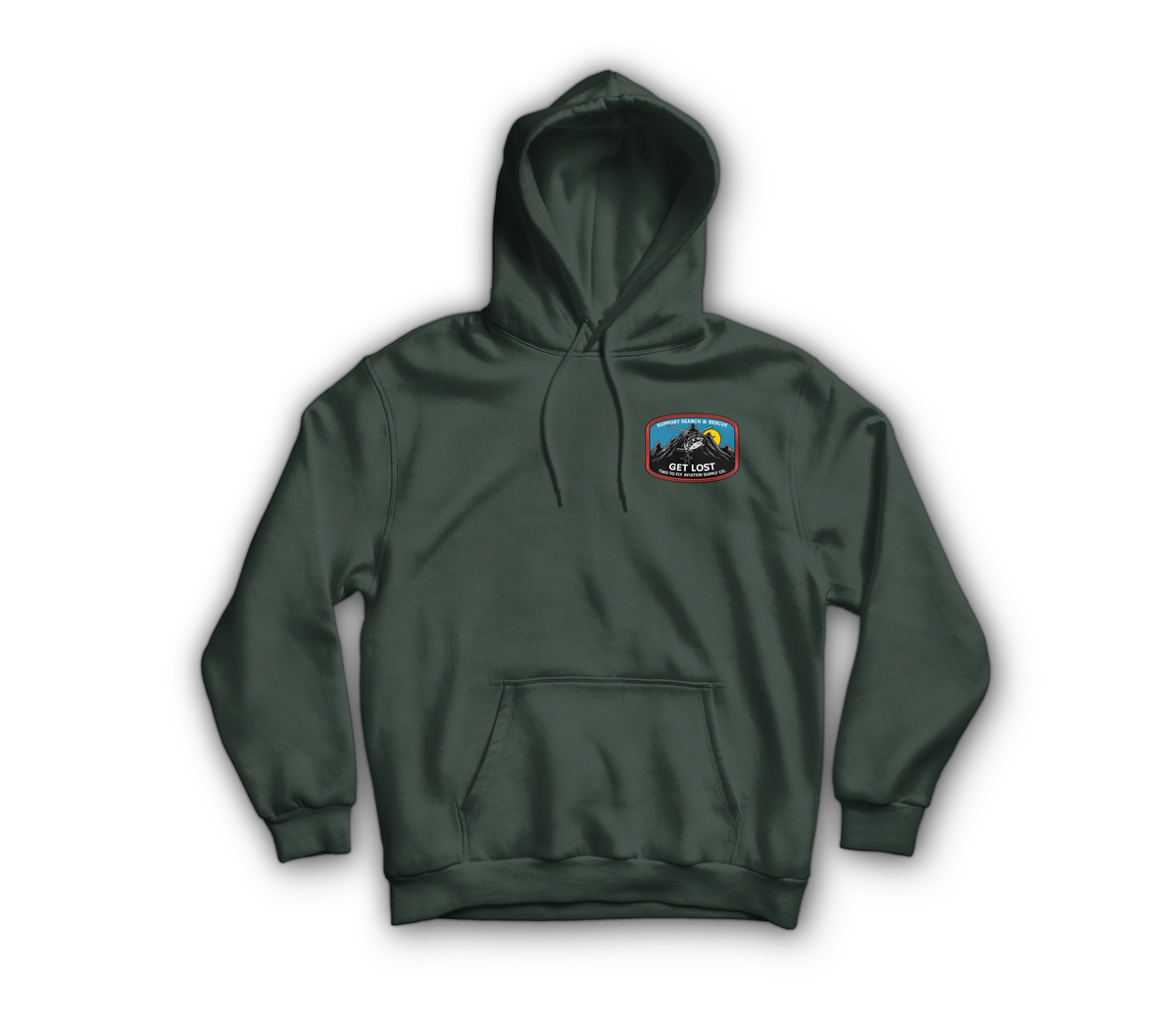 Get Lost V2 Hoodie — Forrest Green, front