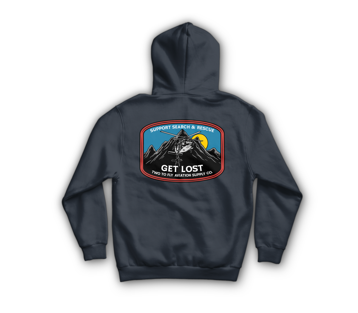 Get Lost V2 Hoodie — Navy, back
