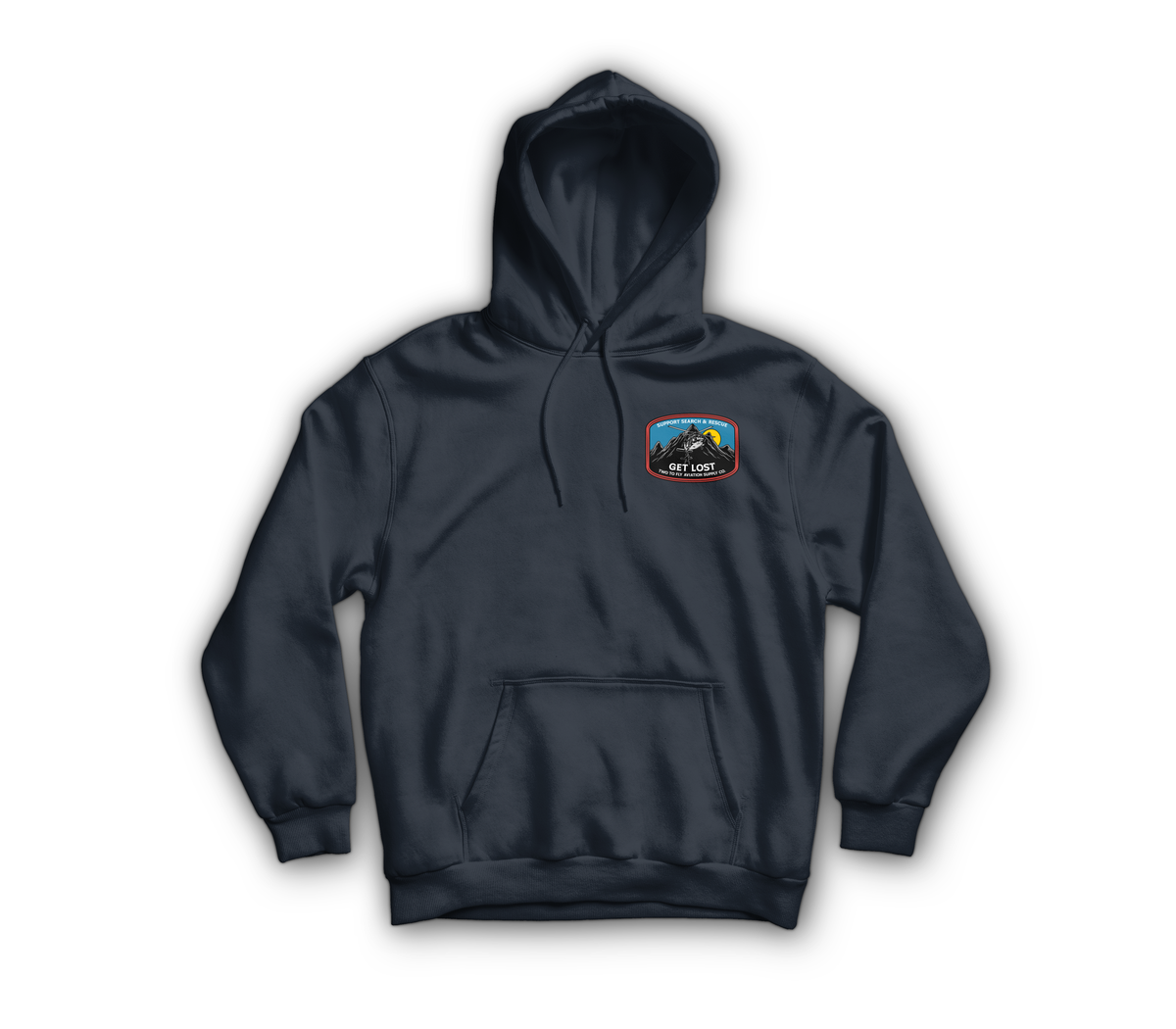 Get Lost V2 Hoodie — Navy, front