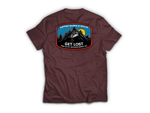 Get Lost V2 T-Shirt — Maroon, back