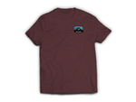 Get Lost V2 T-Shirt — Maroon, front