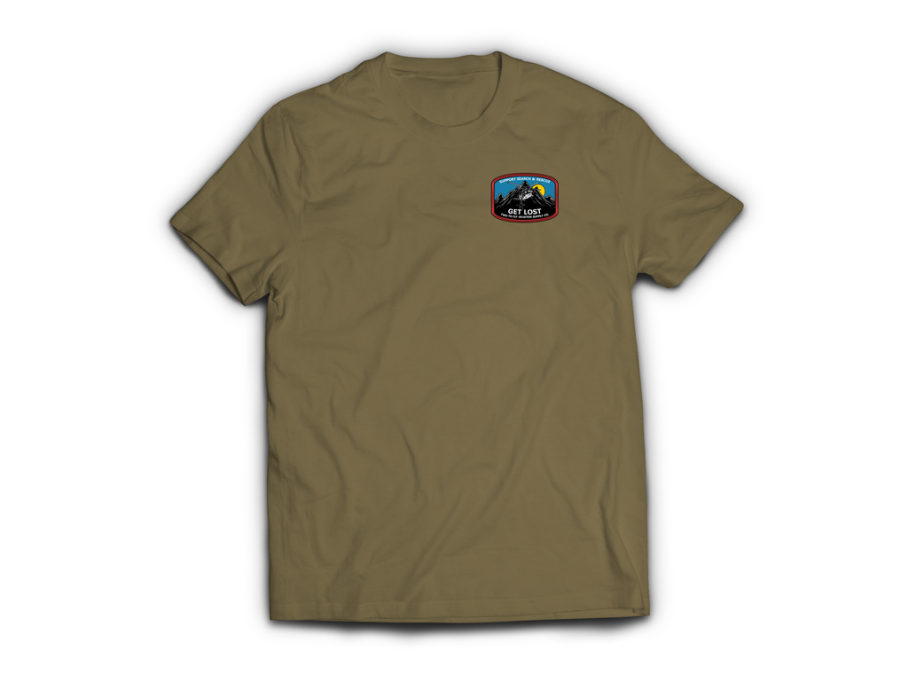 Get Lost V2 T-Shirt — Tan499, front