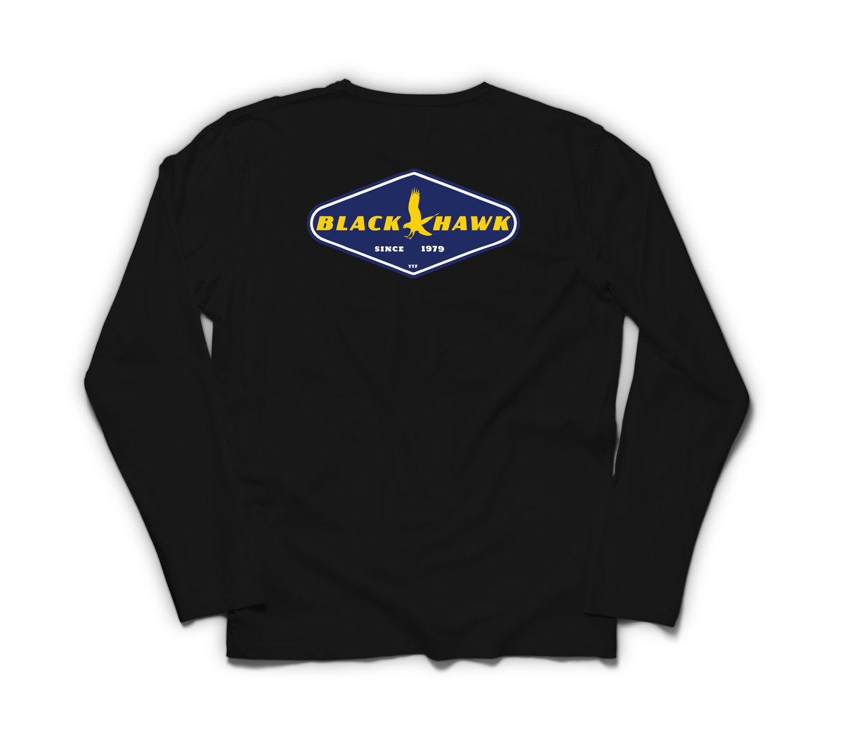 Good Hawk Long Sleeve — Black, back
