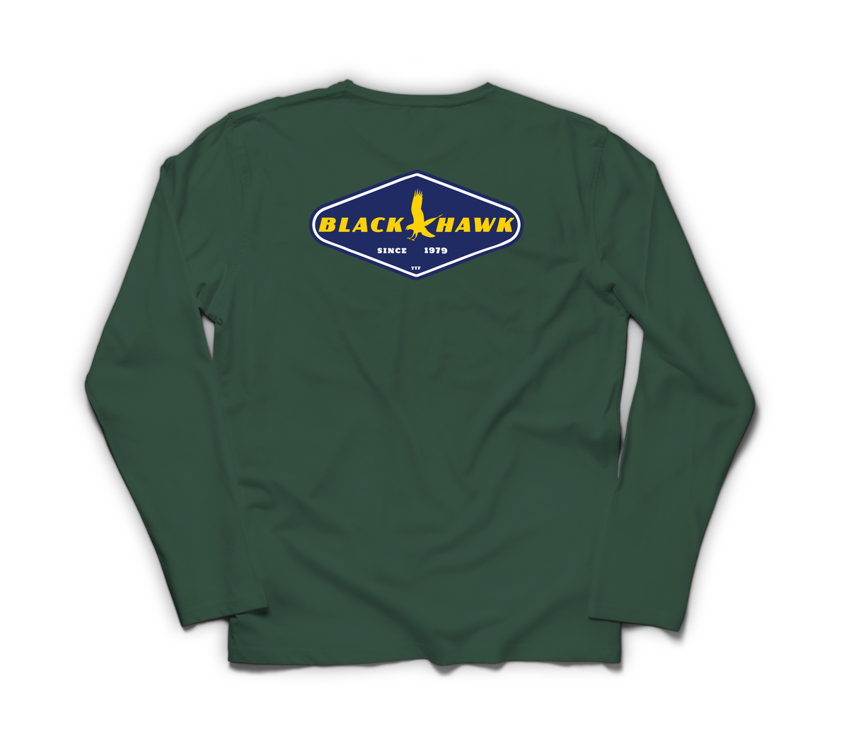 Good Hawk Long Sleeve — Forrest Green, back