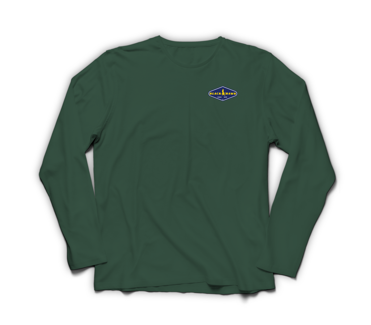 Good Hawk Long Sleeve — Forrest Green, front