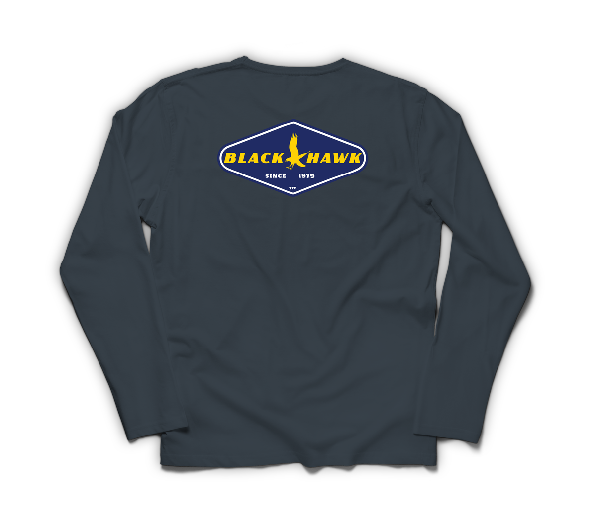 Good Hawk Long Sleeve — Navy, back