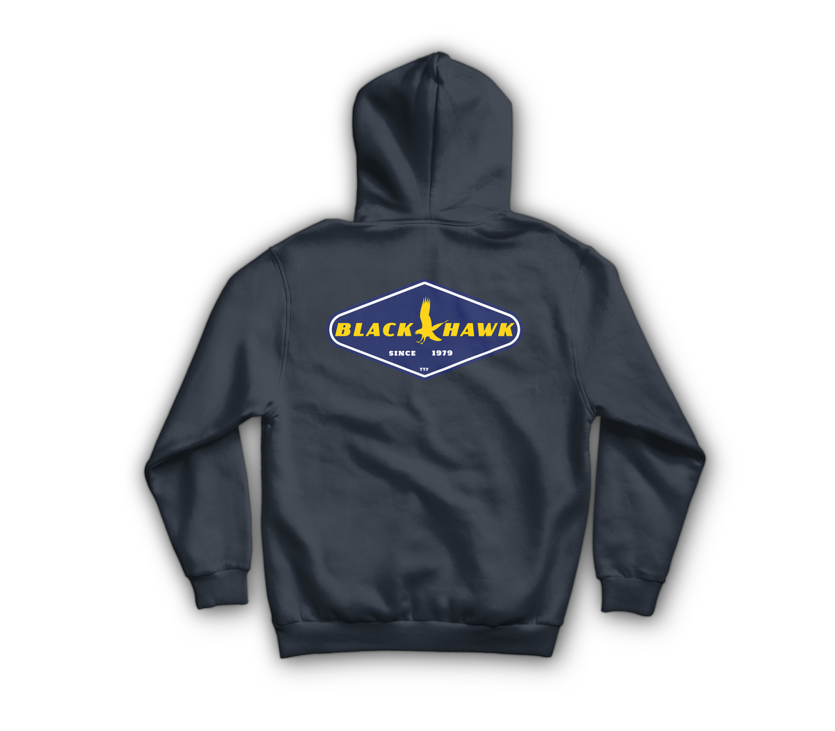 Good Hawk Zip Hoodie — Navy, back