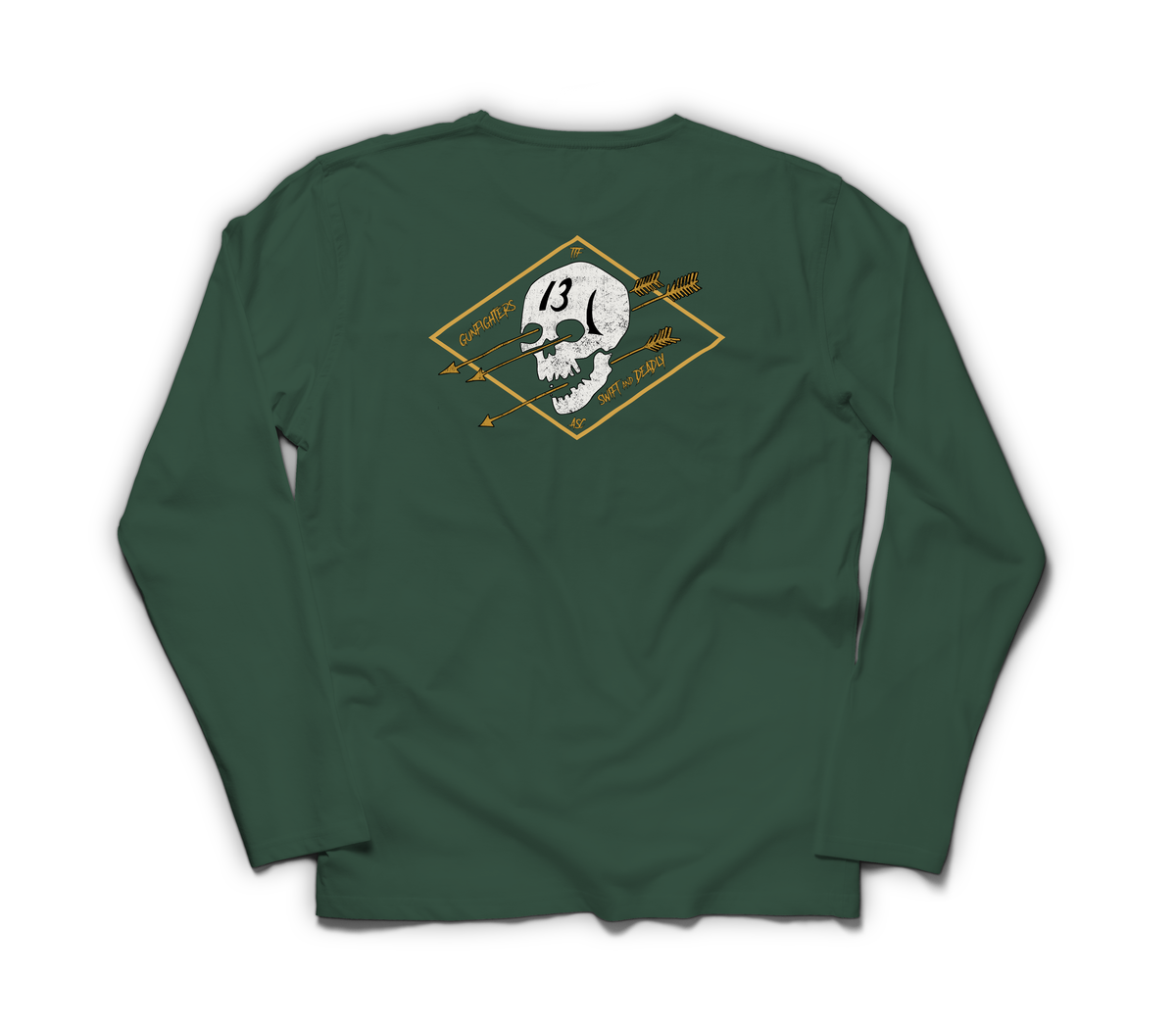 Gunfighters Long Sleeve Tee — Forrest Green, back