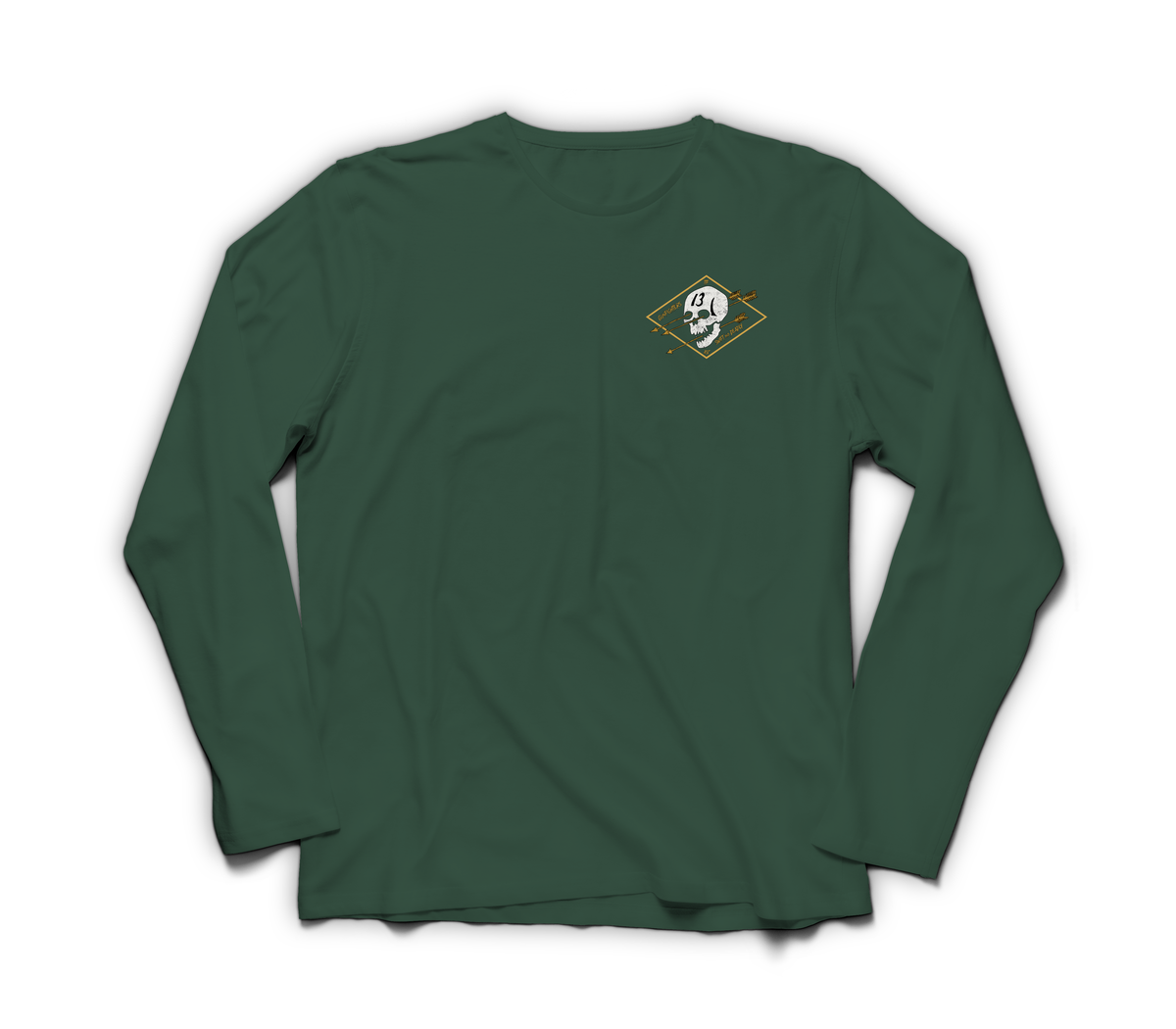 Gunfighters Long Sleeve Tee — Forrest Green, front