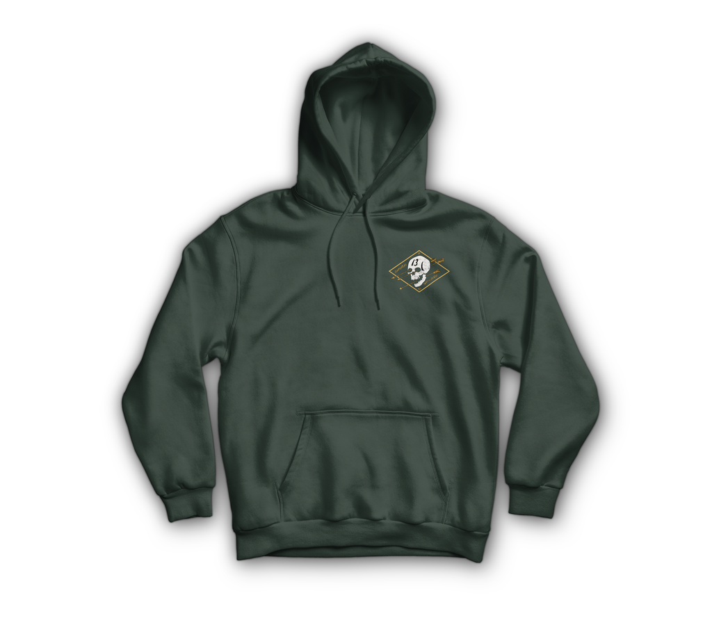 Gunfighters Hoodie — Forrest Green, front