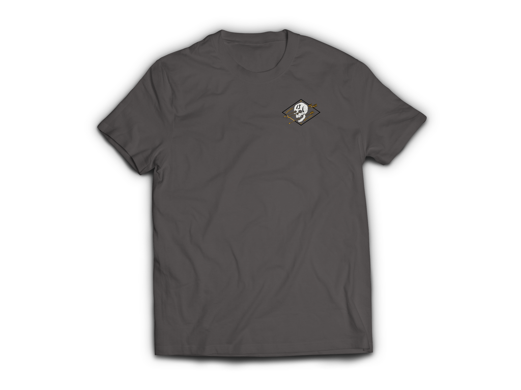 Gunfighters T-Shirt — Charcoal, front
