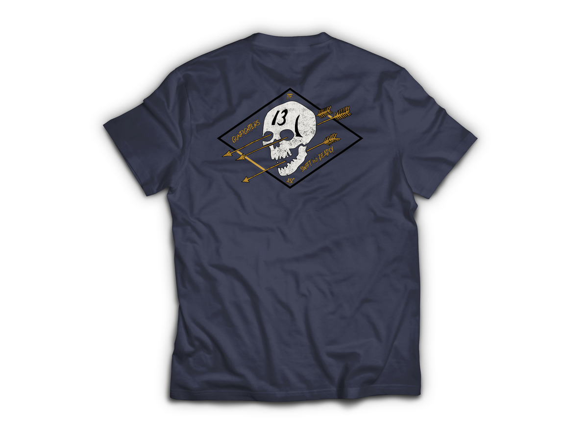 Gunfighters T-Shirt — Navy, back