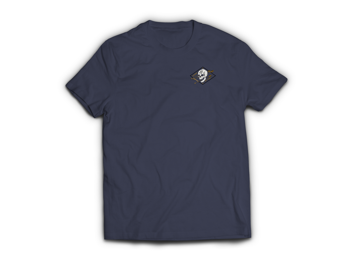 Gunfighters T-Shirt — Navy, front