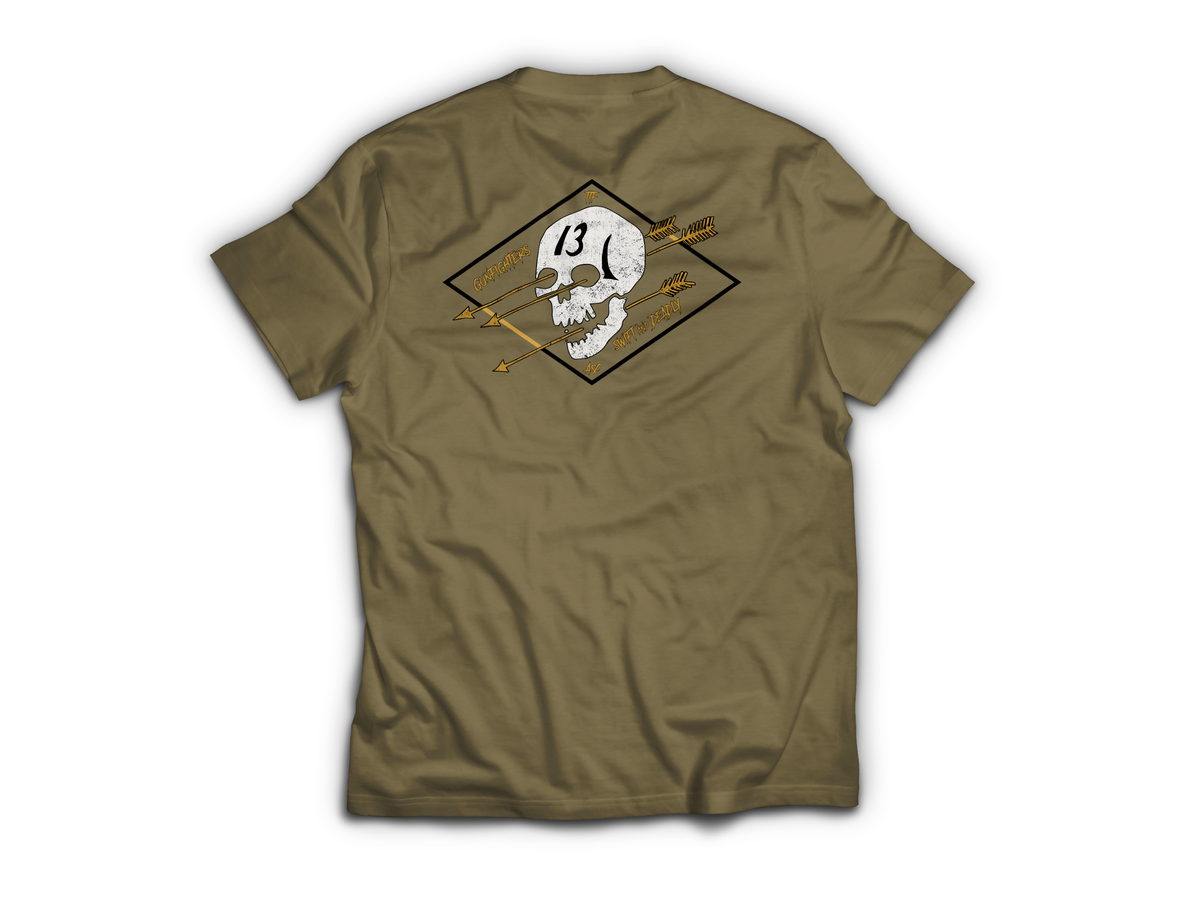 Gunfighters T-Shirt — Tan499, back