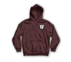 Highway 63 Hoodie — Maroon, front