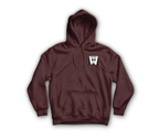 Highway 90 Hoodie — Maroon, front
